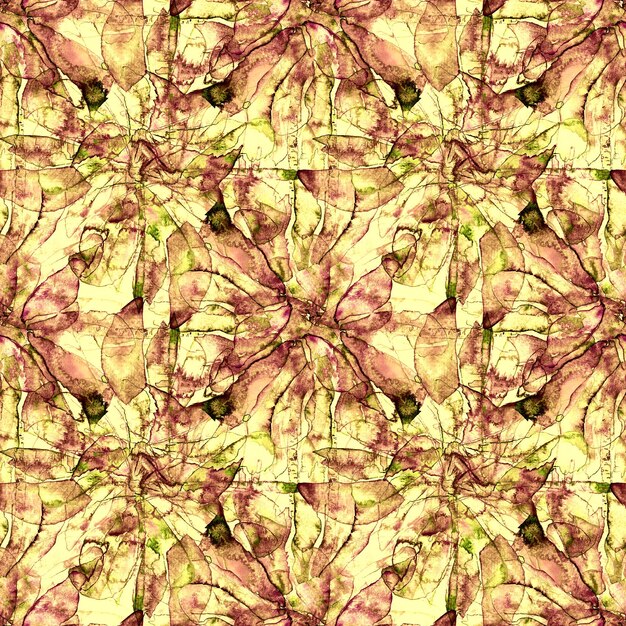 Foto patchwork-aquarell-nahtloses muster. retro-boho-aquarell-tapete mit abstraktem grafikdesign. modernes ethnisches geometrisches patchwork-nahtloses muster. batik-boho-fliese für sommer-bademode-design.