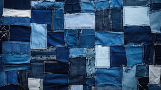 Patchwork-Denimmuster