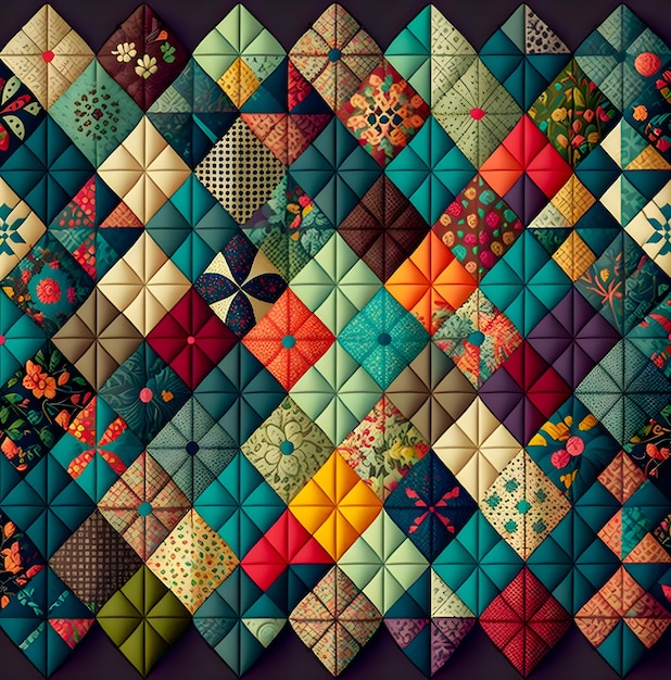 Patchwork Têxtil Sarilmak fundo multicoloridoxA