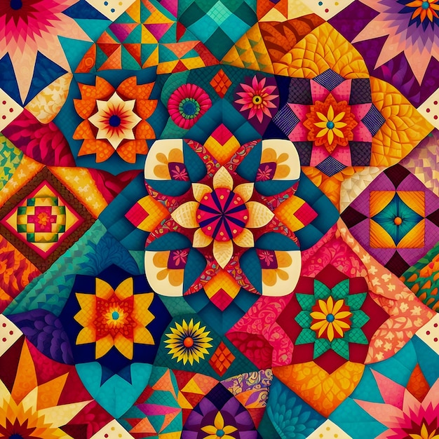 Patchwork Têxtil Sarilmak fundo multicoloridoxA