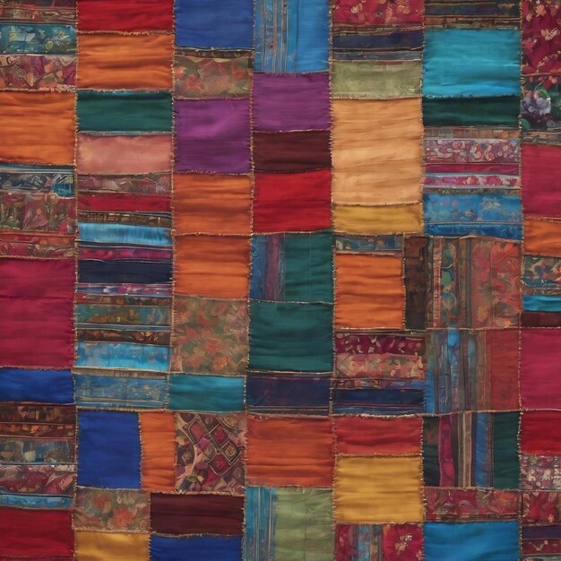 Patchwork-Textil sarilmak mehrfarbiger Hintergrundxa