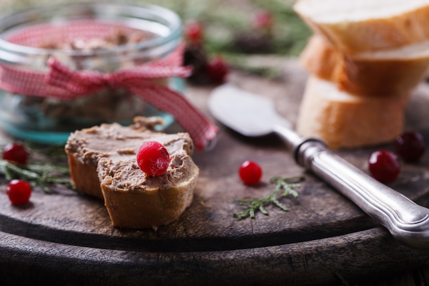 Paté de hígado Aperitivo Navidad