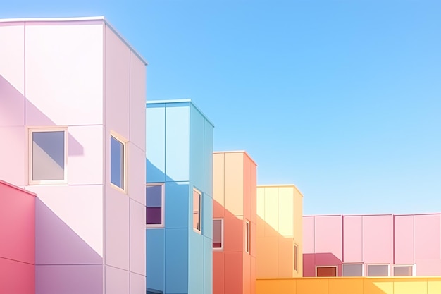 Patel cores edifício estético