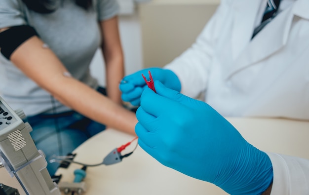 Patient in der Klinik für Neuropathologen