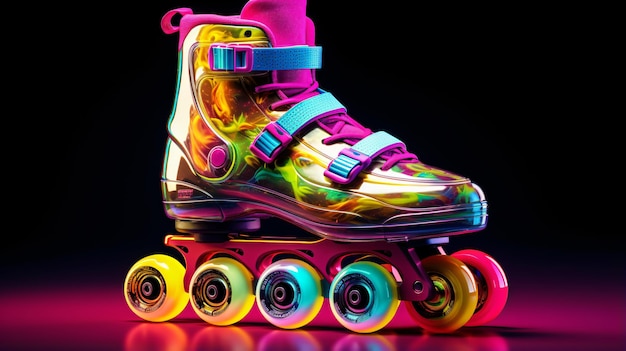 Patins Neon Multicoloridos