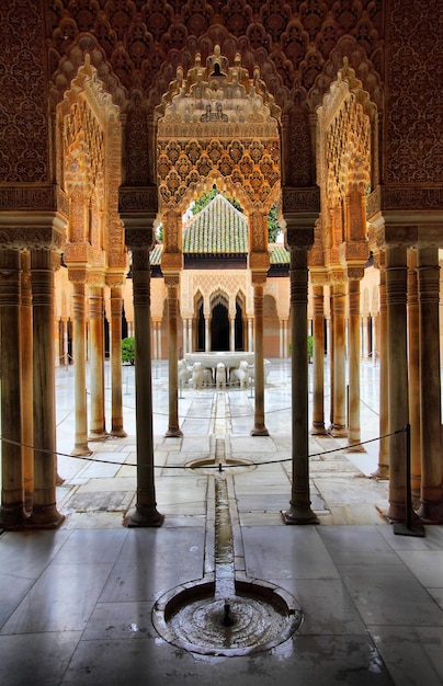 Pátio dos Leões na Alhambra, Granada