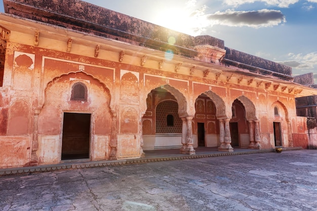 Pátio interno Jaigarh Fort Jaipur Rajasthan Índia