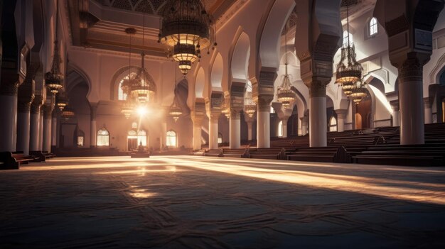 patio pacífico de la mezquita