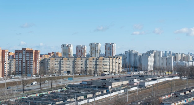 Pátios de Minsk de cima