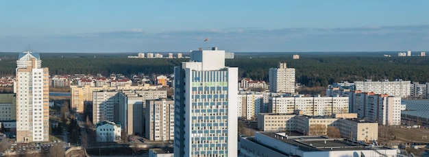 Patios de Minsk desde arriba