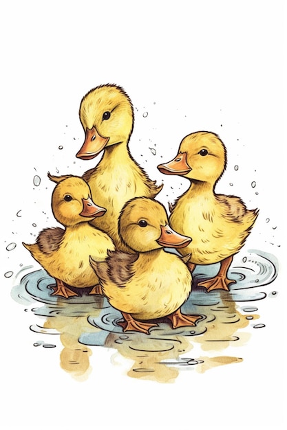 Patitos en un charco