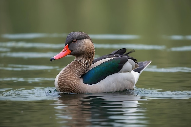 pato en el agua