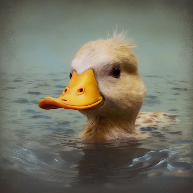 Foto pato en agua