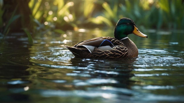 Los patos Chut están en la naturaleza