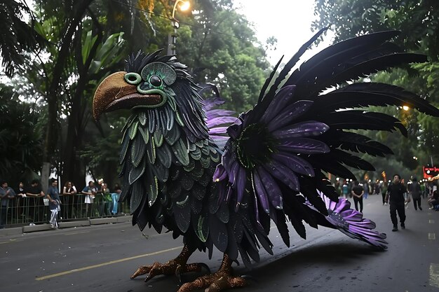 Patrimonio cultural en exhibición en el desfile del Día de la Independencia en México