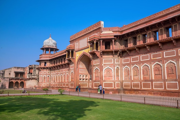 Patrimônio histórico Forte de Agra ou Forte Vermelho na Índia