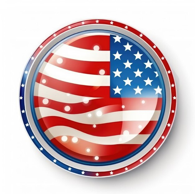 Foto patriotisches logo zum unabhängigkeitstag der usa