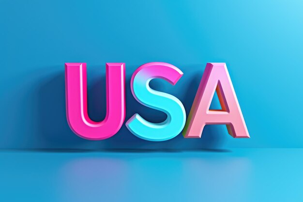 Foto patriotisches usa-banner fettdruck