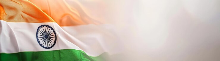 Patriotismo y educación Closeup de la bandera de la India marcador con espacio de copia que simboliza la lucha por la independencia