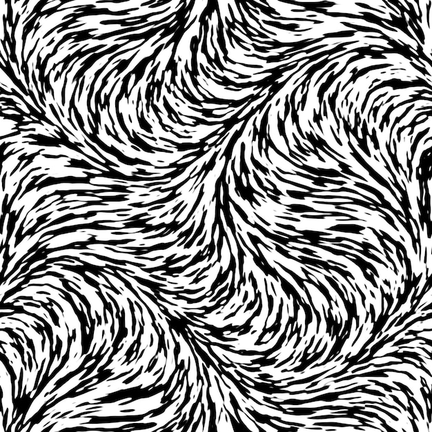 patrón abstracto en blanco y negro con las líneas en el medio licuar papel tapiz trippy