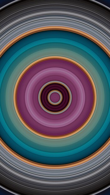 un patrón abstracto colorido con un círculo en el centro