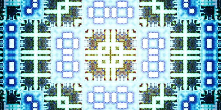 Foto patrón abstracto sin costuras textura abstracta panorámica caleidoscopio fondo panorámico