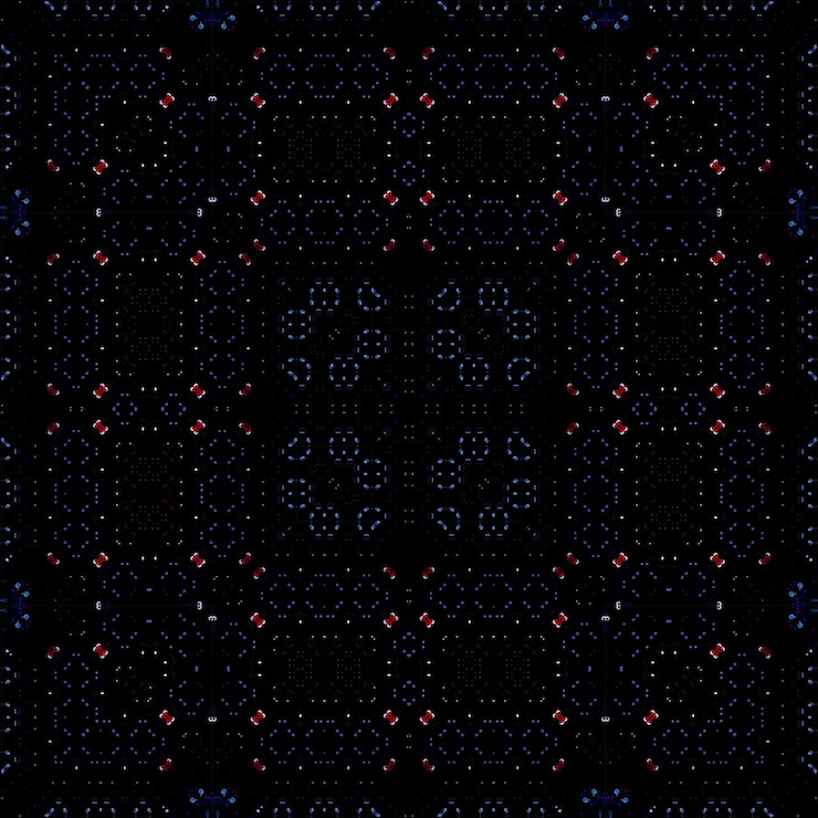 Foto patrón abstracto sin costuras y textura patrón simétrico de acuarelas y burbujas