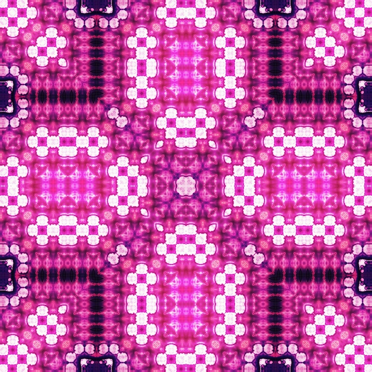 Foto patrón abstracto sin costuras y textura patrón simétrico de acuarelas y burbujas