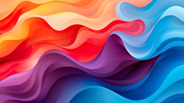 patrón abstracto con gradientes audaces y vibrantes que representan energía y movimiento IA generativa