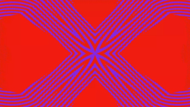 un patrón abstracto negro y rojo con una cruz blanca
