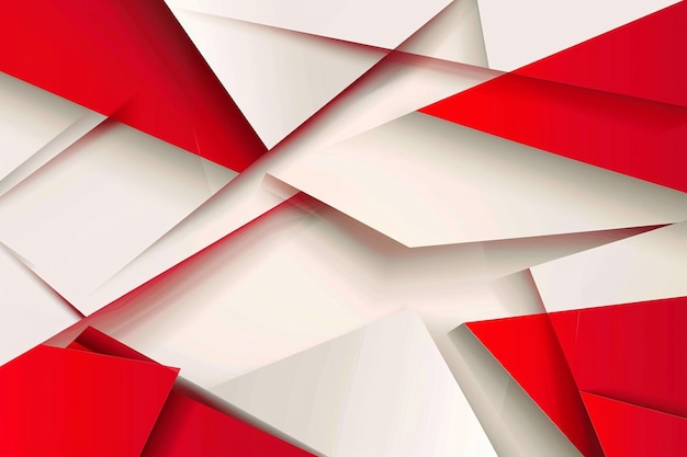 un patrón abstracto de triángulos rojos y blancos