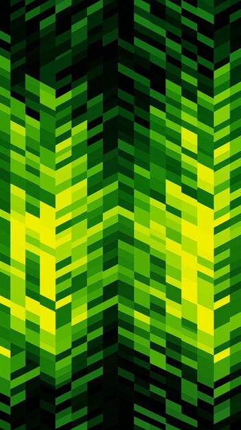 un patrón abstracto verde de cuadrados con un fondo verde
