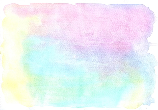 Foto patrón de acuarela ligera y suave de pinturas azules y rosas sobre fondo blanco