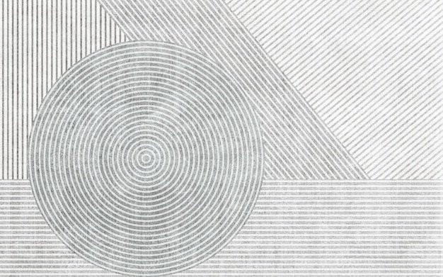 Patrón de arte abstracto dibujado a mano, fondo de alfombra gris.