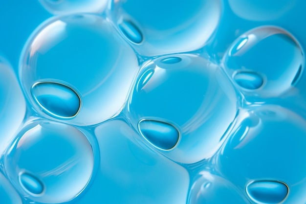 Patrón azul claro con formas de burbujas