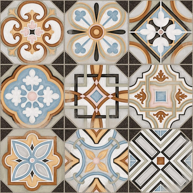 Patrón de azulejos antiguos