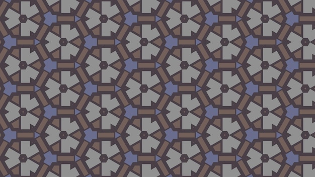 Un patrón de azulejos decorativos con un patrón de diferentes colores.