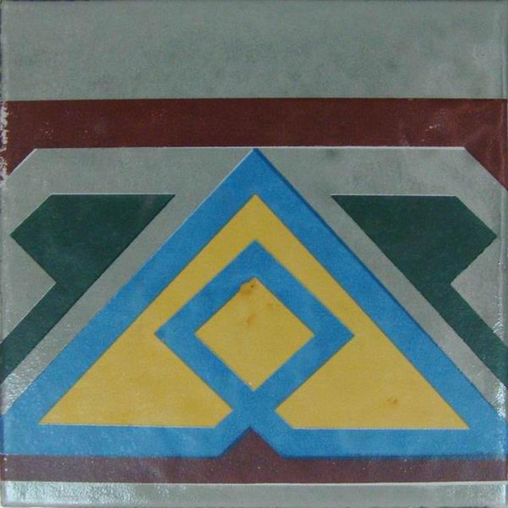 Foto patrón de azulejos geométricos