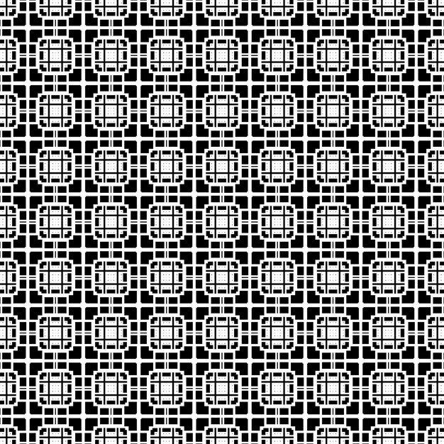 Un patrón blanco y negro con cuadrados.