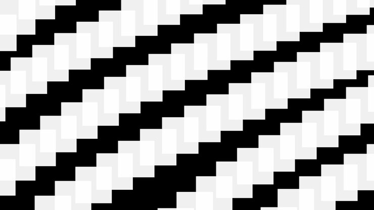 Foto un patrón blanco y negro con fondo de cuadrados