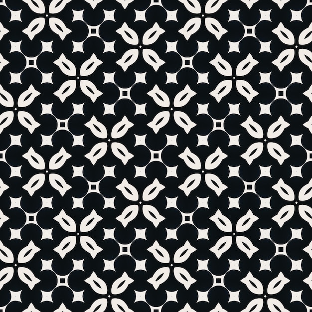 Patrón blanco y negro con forma de diamante.