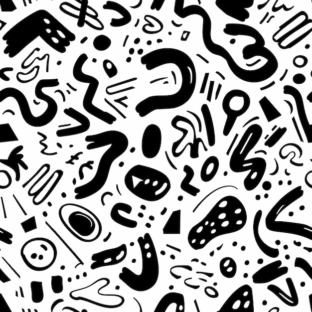un patrón en blanco y negro con la palabra "no" en él