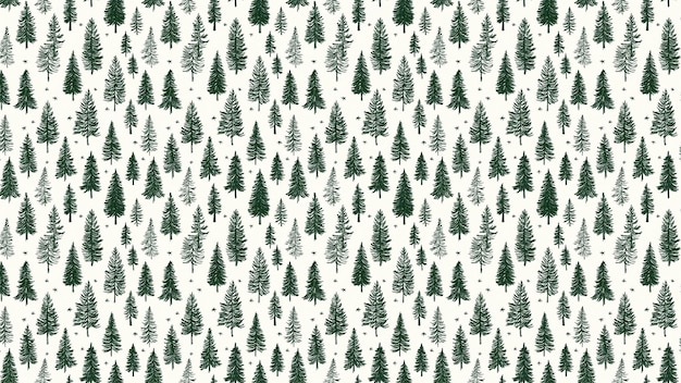 Patrón de bosque verde oscuro