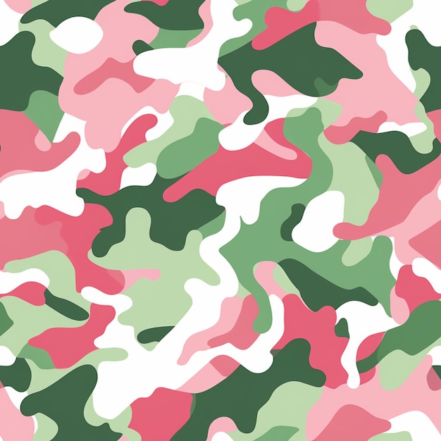 patrón de camuflaje con ai generativa rosa