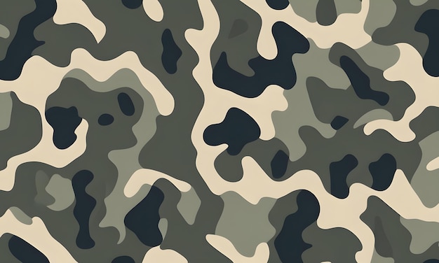 Patrón de camuflaje Colores militares Estilo vectorial Camuflaje de fondo Diseño gráfico de arte de pared del ejército
