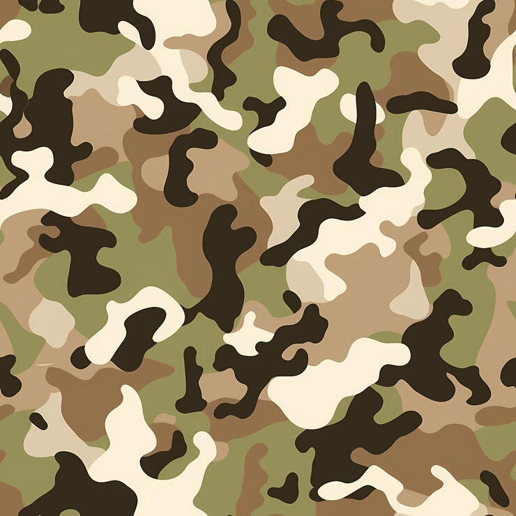 El patrón de camuflaje para su diseño Camo es clásico y moderno al mismo tiempo