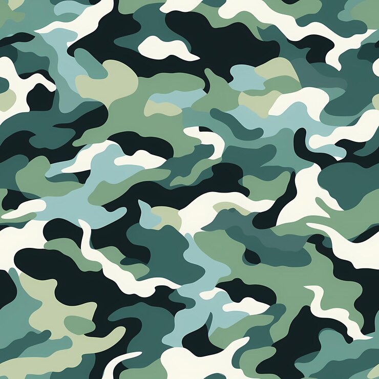 El patrón de camuflaje para su diseño Camo es clásico y moderno al mismo tiempo