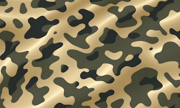 Foto patrón de camuflaje verde dorado colores militares estilo vectorial camuflaje de fondo diseño gráfico de arte del ejército