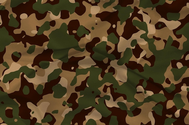 un patrón de camuflaje verde y marrón se muestra en un color verde y marró