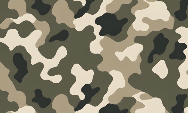 El patrón de camuflaje verde de oliva los colores militares el estilo vectorial el fondo camuflado el diseño gráfico del arte del ejército